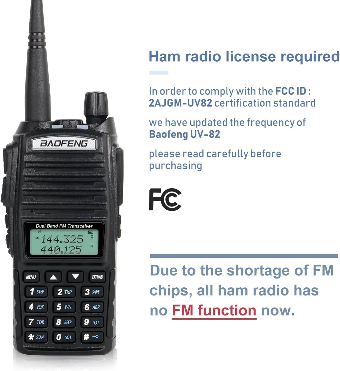 UV-82 High Power Portable 2 Way Radio with Extra 2800mAh Battery Full Kits X329