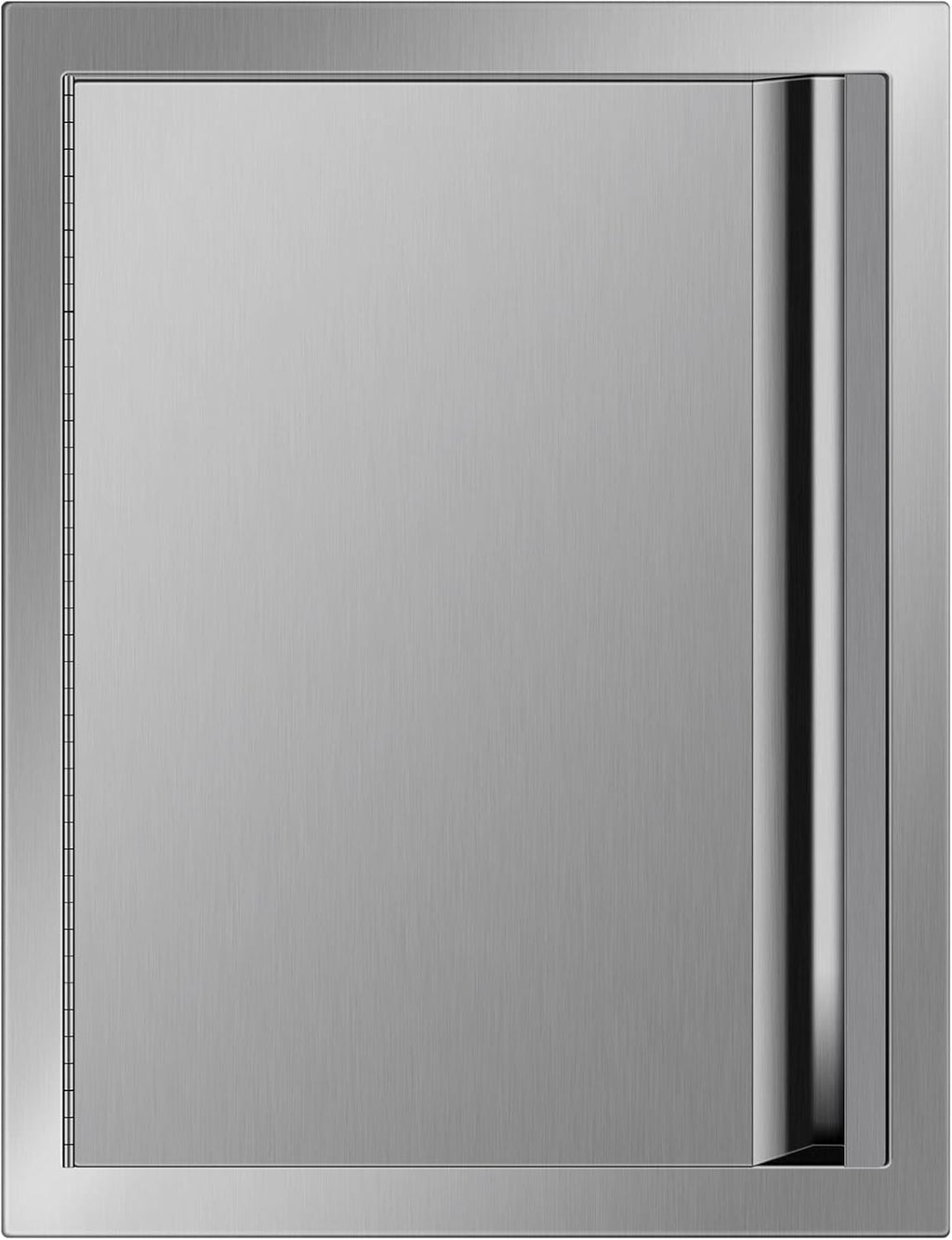 Stainless Steel Double BBQ Access Door with Recessed Handle F510