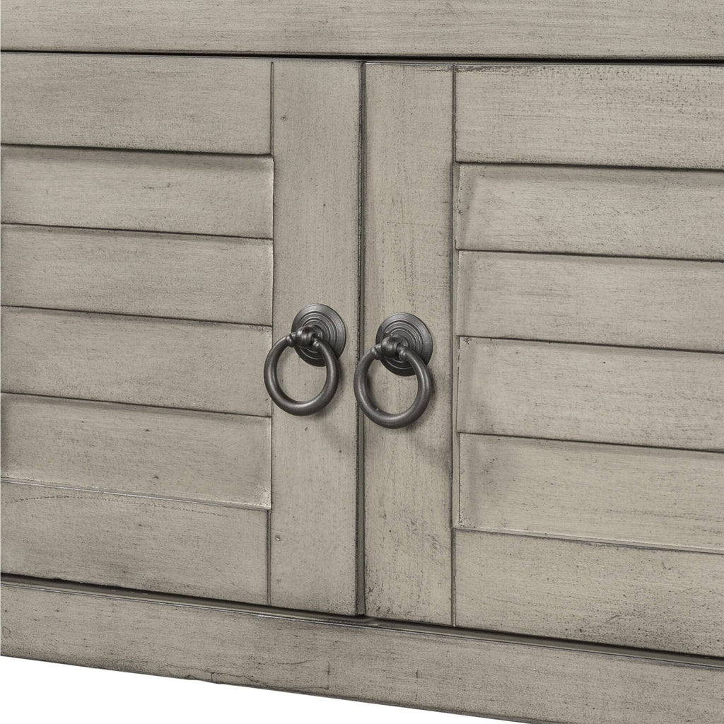 Blue Wood Console Table with 7 Storage Drawers and 1 Shelf Z7205