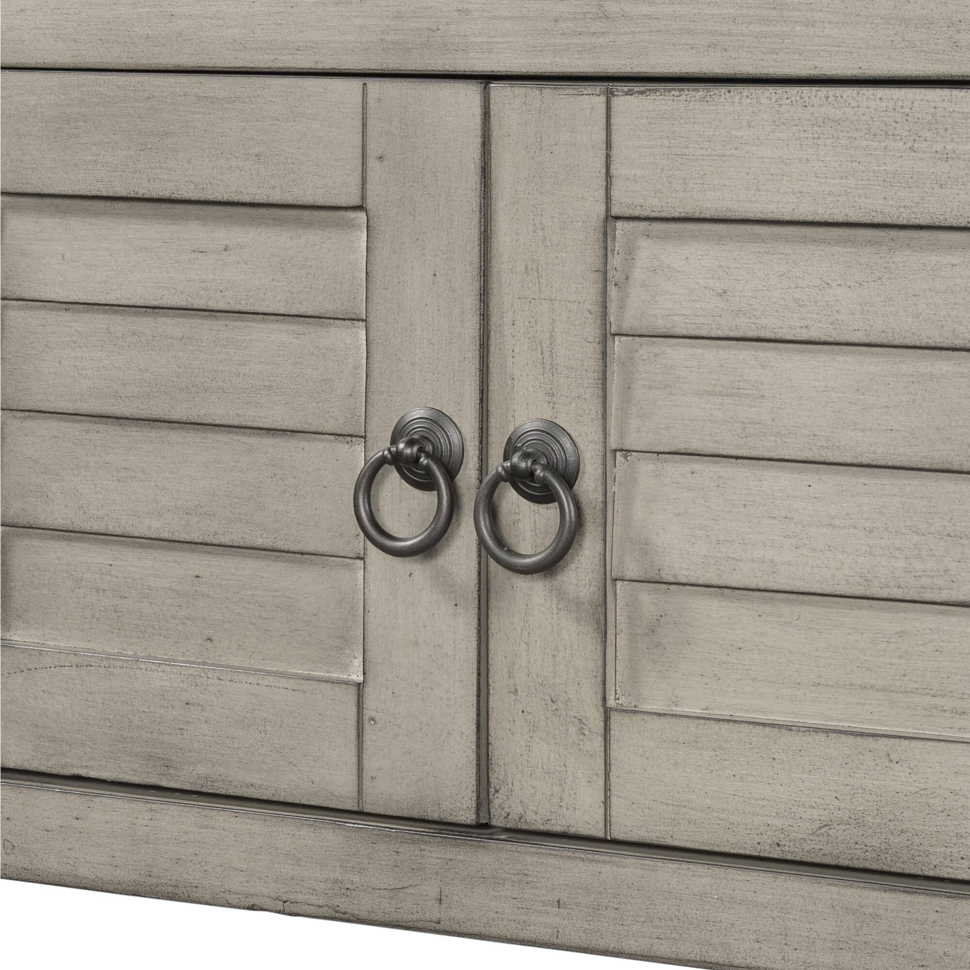 Blue Wood Console Table with 7 Storage Drawers and 1 Shelf Z7205