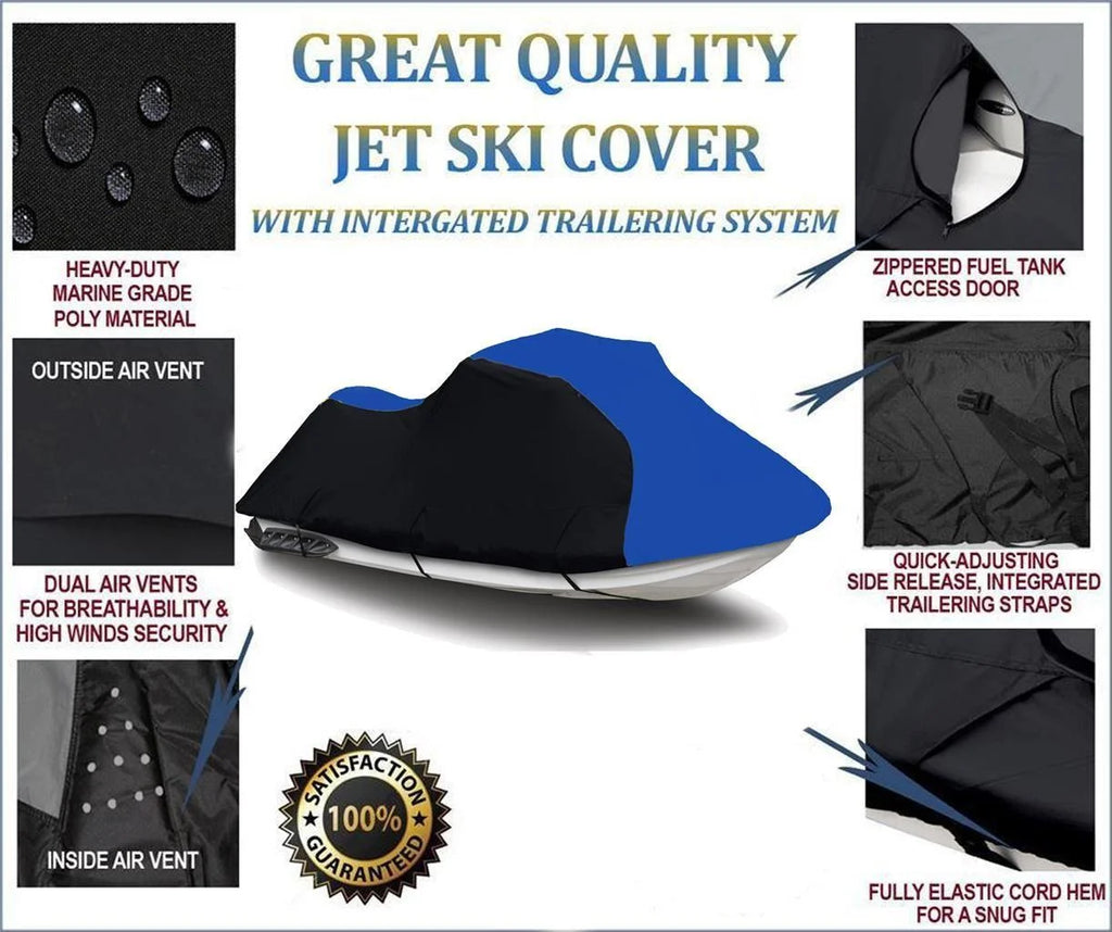 Heavy-Duty Jet Ski PWC Cover 1-2 Seater K2690