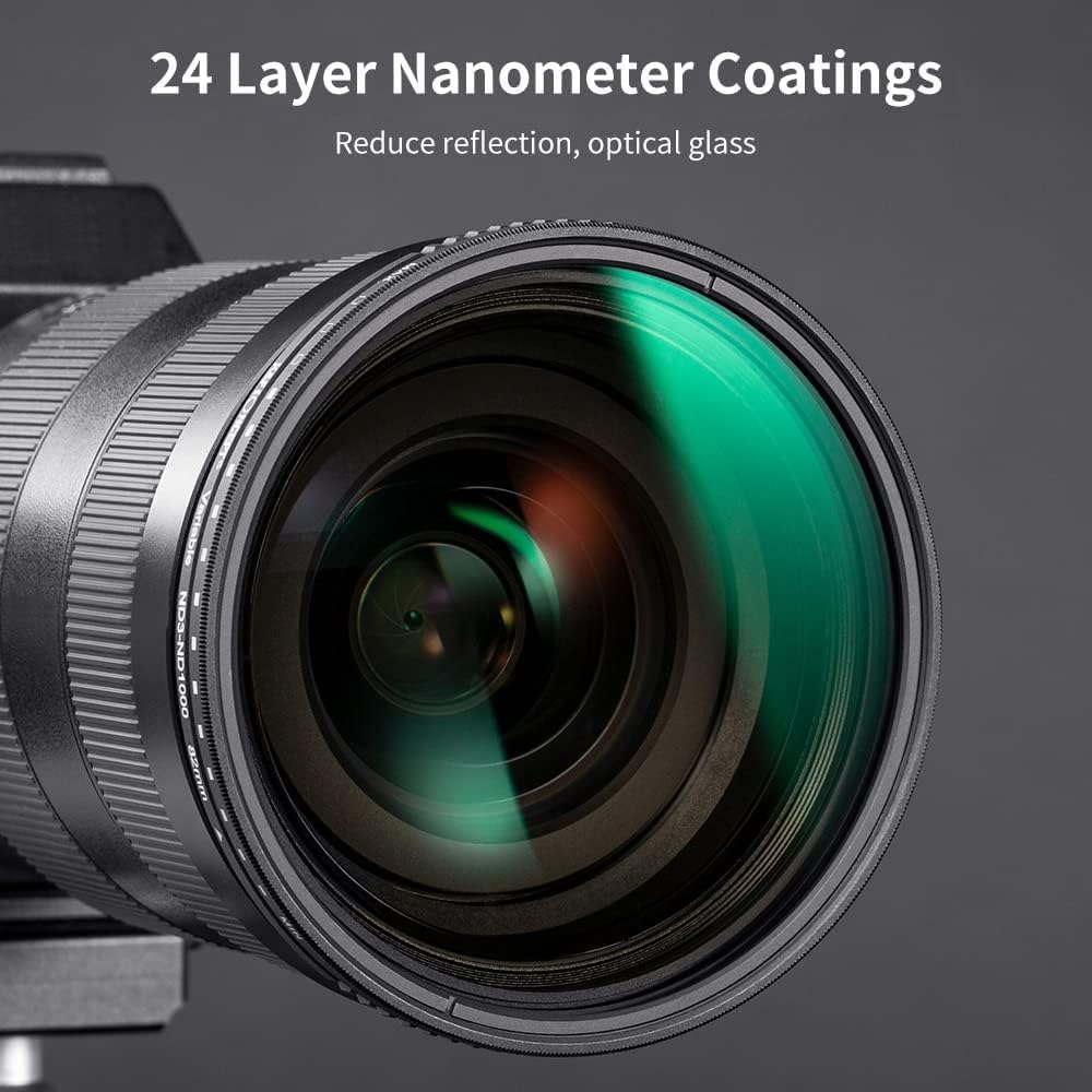 72mm Variable ND Filter ND3-ND1000 Multi-Layer Coatings Optical Glass Pack of 2 V406925