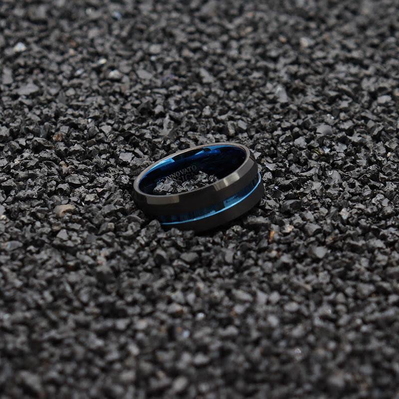 10mm Black Matte Tungsten Carbide Ring I5721