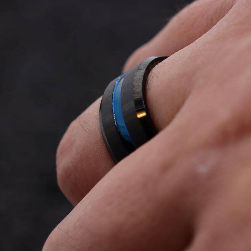 10mm Black Matte Tungsten Carbide Ring I5721