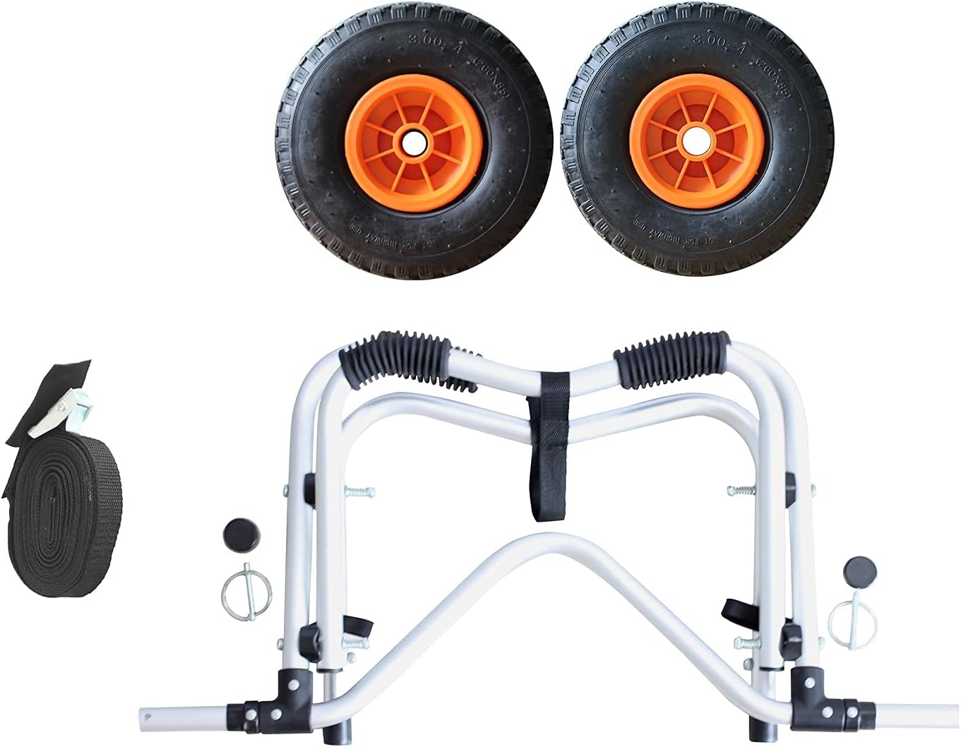Kayak Cart Canoe Carrier Trolley with 10FT Strap and Inflatable Tires, Pack of 2 I2391