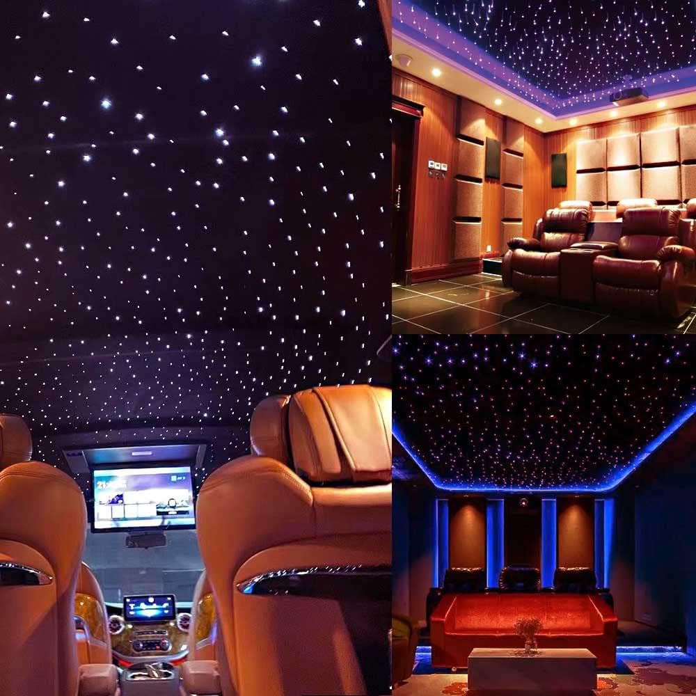 550pcs 0.03in 13.1ft Bluetooth Fiber Optic Star Ceiling Light Kit M93623