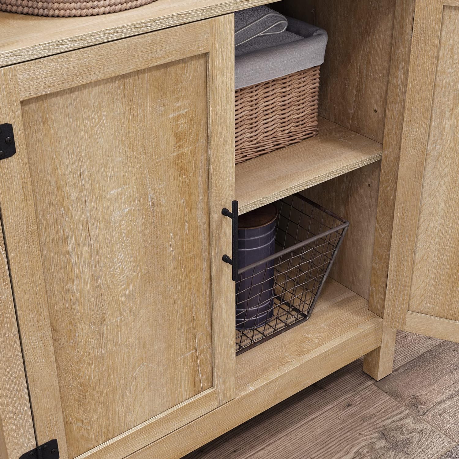 Rustic Farmhouse Library, Orchard Oak Finish H838160