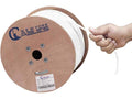 White Cat6a Plenum Pure Copper 1000ft UTP 23 AWG Cable D4620