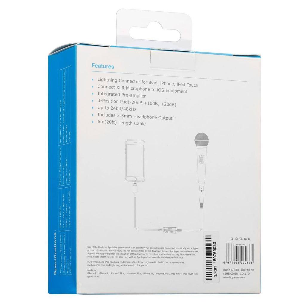 XLR to Lightning Adapter Cable C208