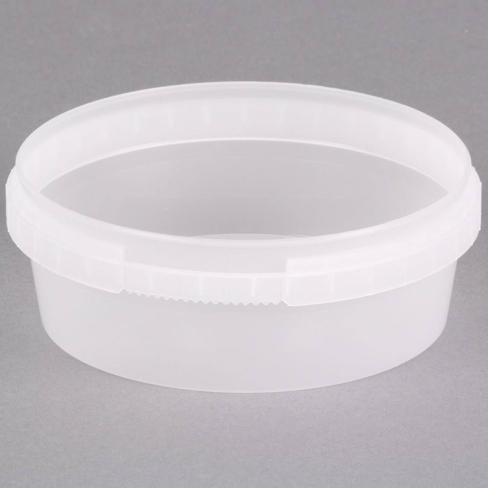 Clear Tamper Evident Deli Container, 8 oz, 500/Case W105
