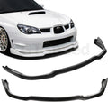 2006-2007 Subaru Impreza WRX STi PU Front Bumper Lip Pack of 2 R5857