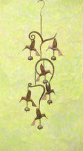 Scrollwork Hummingbird Flamed Ceramic Tile H397301