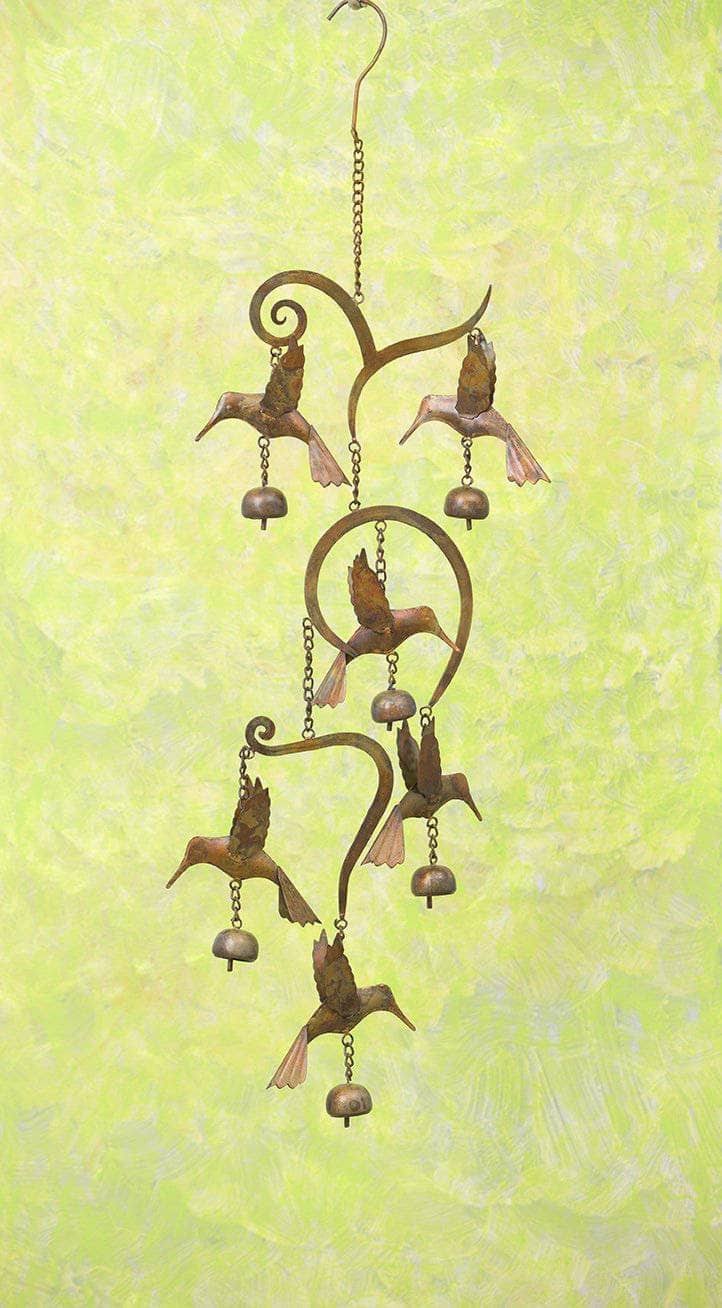 Scrollwork Hummingbird Flamed Ceramic Tile H397301