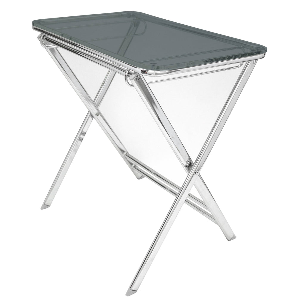 Victorian Blue Foldable End Side Table Tray N647