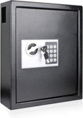 Black Digital Lock Key Safe Box Wall Mount with Drop Slot I4021