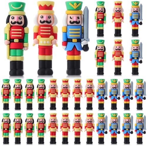 60 Pcs Mini Christmas Nutcrackers Figures T1809