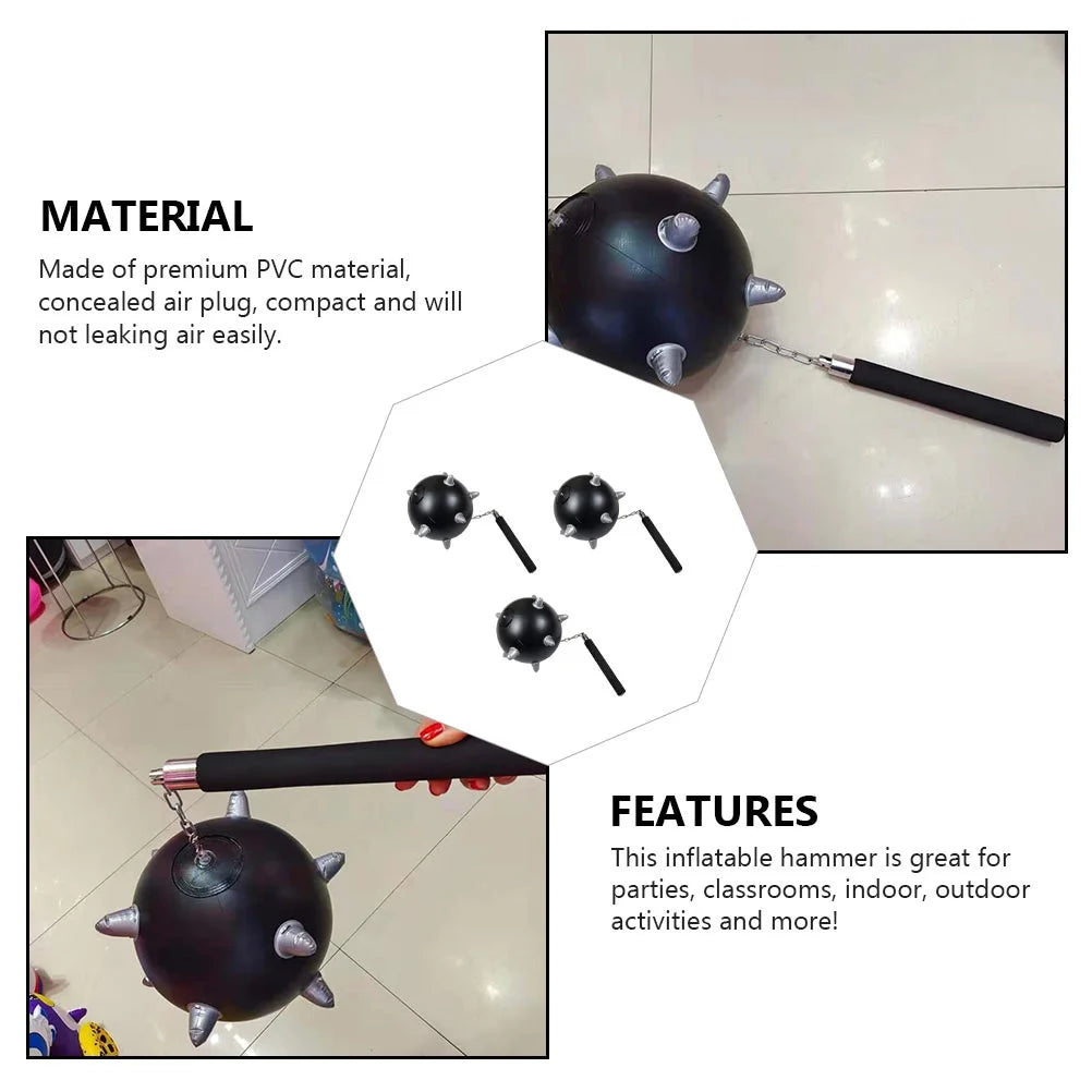 3Pcs Inflatable Hammer PVC Toys Party Props E61168