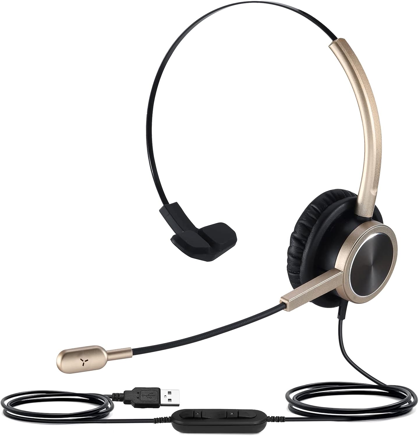 USB PC Headset with Mute Button, Noise Cancelling Microphone, Pack of 2 T581