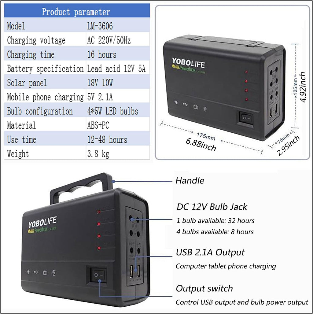 Portable Power Station with Solar Panel R585131