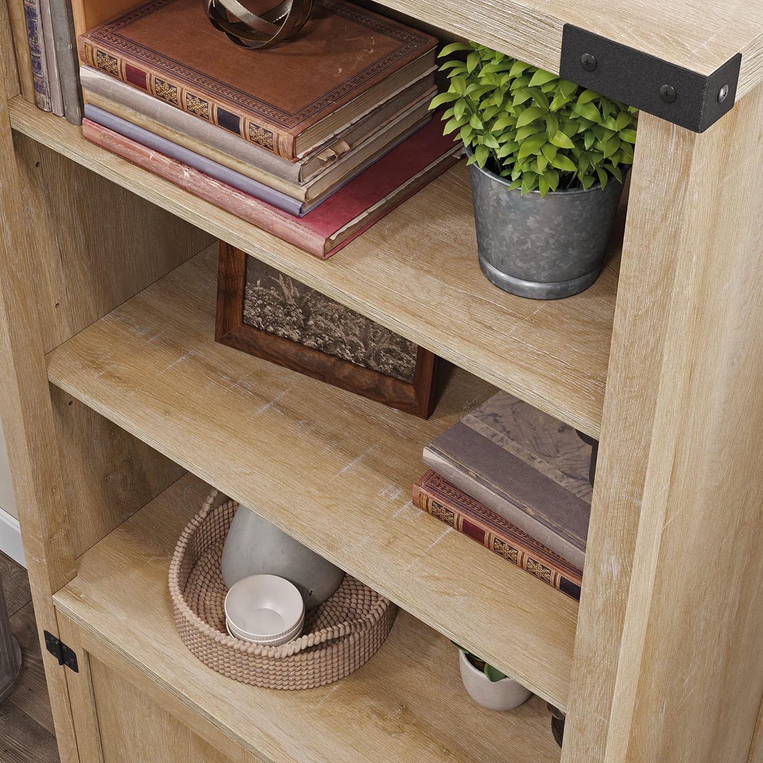 Rustic Farmhouse Library, Orchard Oak Finish H838160