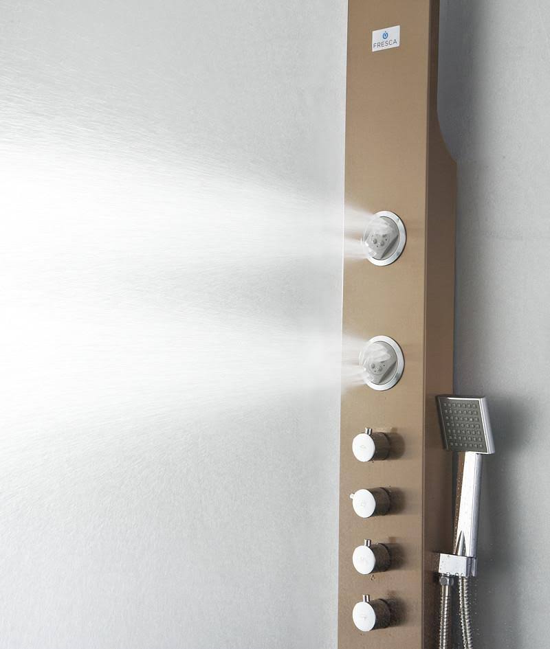 Stainless Steel Thermostatic Shower Massage Panel U612