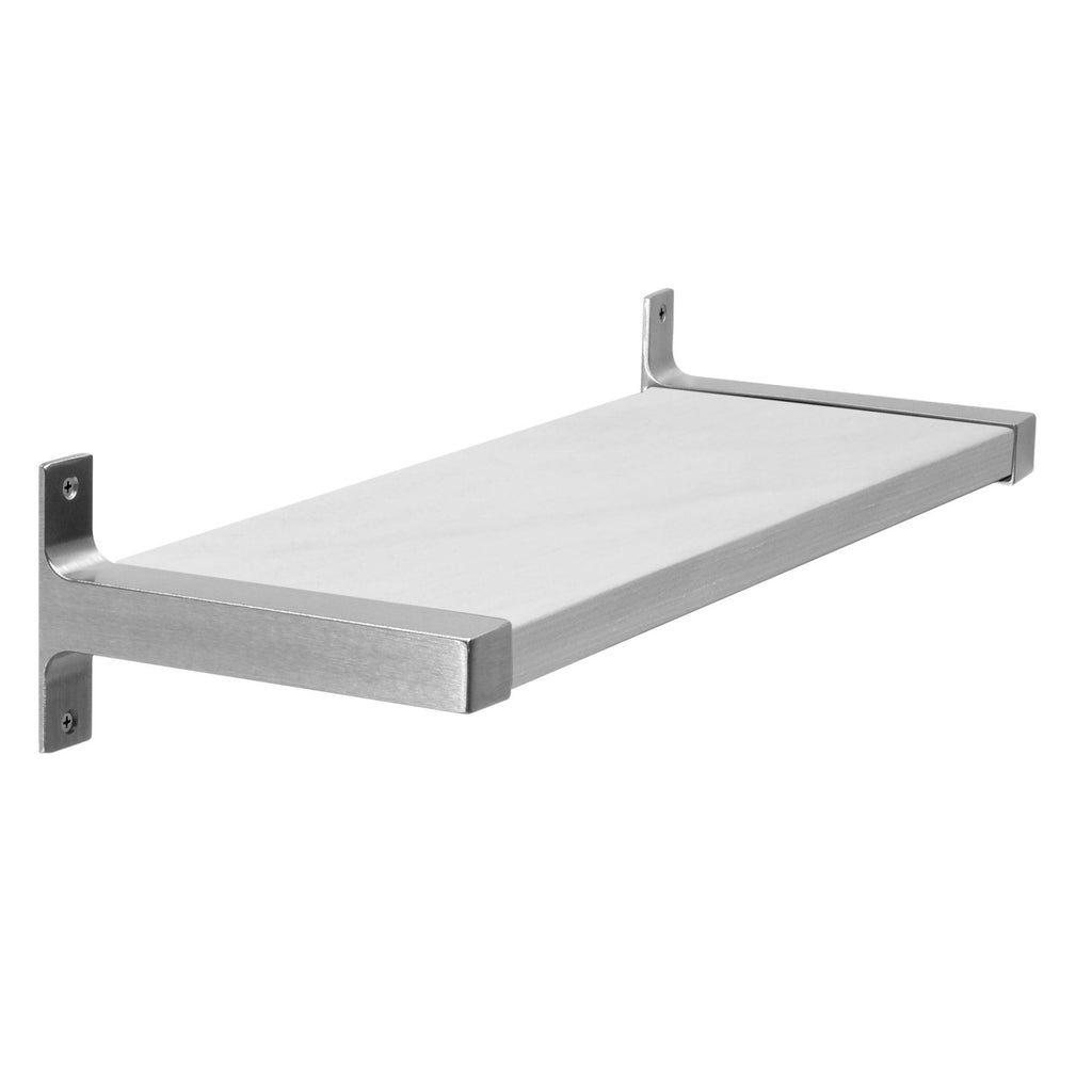 3-Piece Wood Wall Shelf Set Weathered Gray S29835