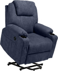 Card Velvet Adjustable Massage Recliner with Cup Holders K8121