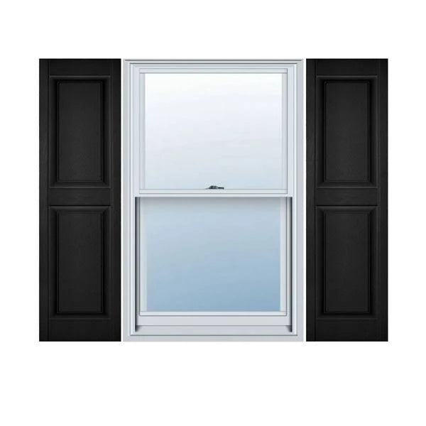 Black Raised Panel Shutters F2435