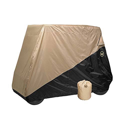 Black/Tan 90x48x62-Inch Golf Cart Storage Cover P59863