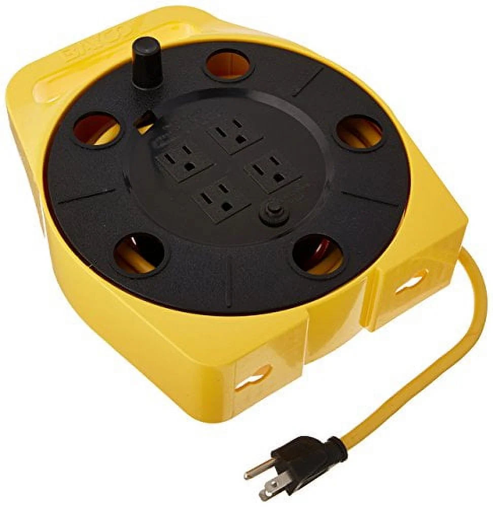 25 Ft. 16/3 Cord Polypropylene Multi-Plug Cord Reel D9901