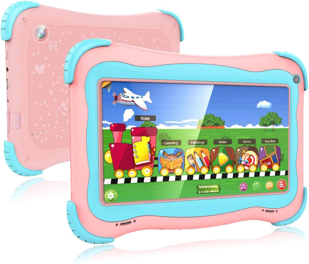 Pink 7 Kids Tablet with WiFi Dual Camera 1GB + 32GB Parental Control Pack of 2 S721