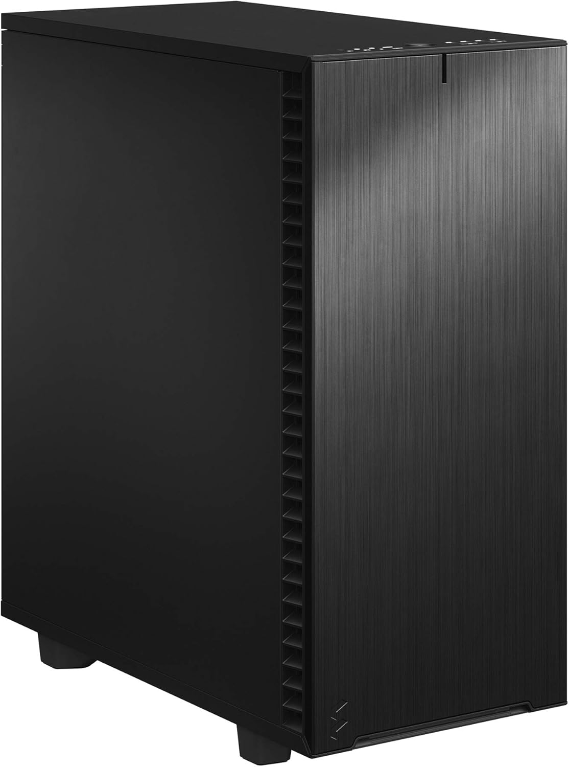 Black Brushed Aluminum/Steel ATX Mid Tower Computer Case H47166