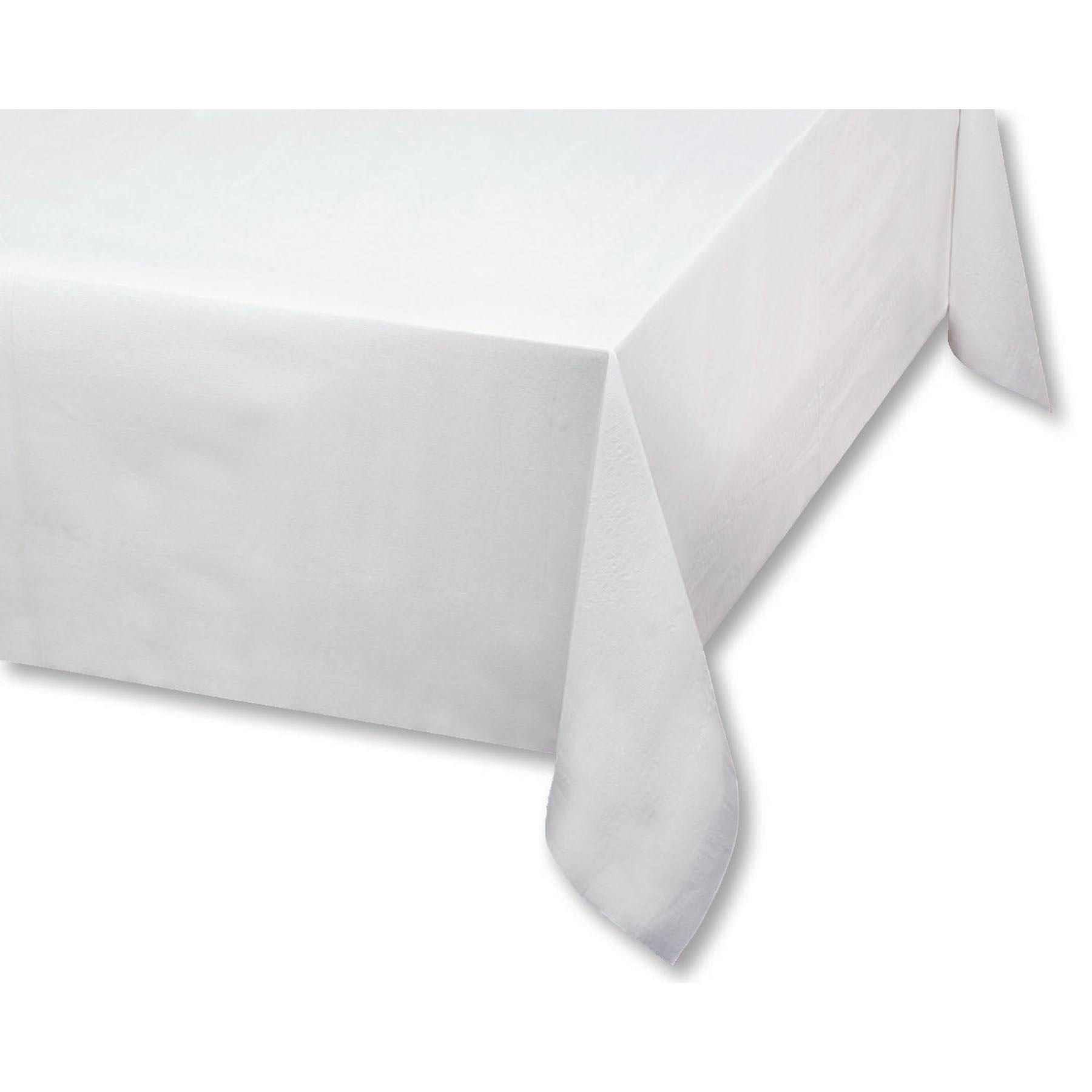 White Linen-Like Table Cover - 24/Case X3963