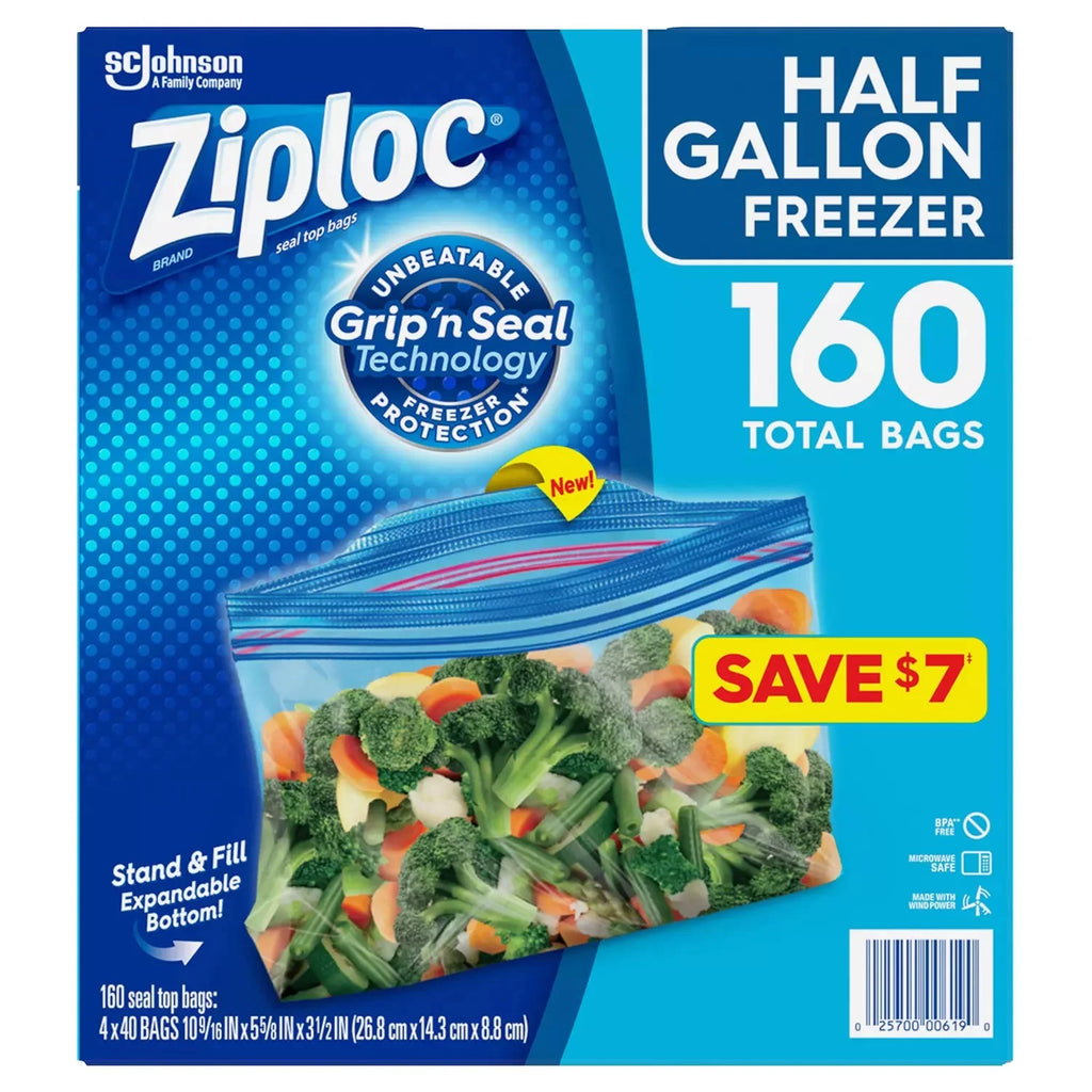 Half Gallon Freezer Bags (160 ct.) M3190