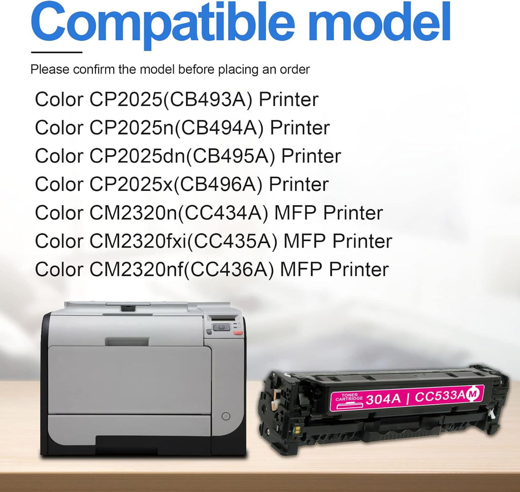 Magenta Toner Cartridge for HP Color CP2025 Printer H217586
