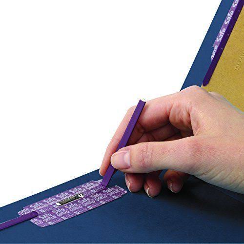 Dark Blue End Tab Pressboard Classification Folders F714499