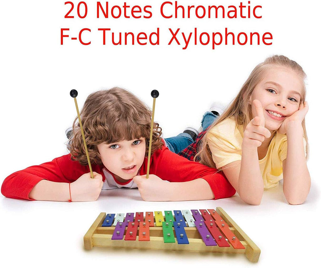 20 Note Chromatic Metal Glockenspiel with Sheet Music Cards K72910