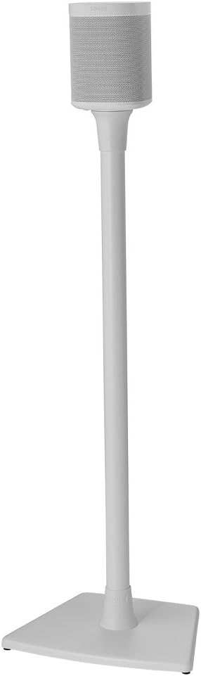 White Single Speaker Stand O985