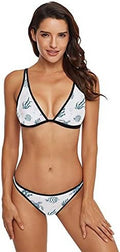 Underwater Animals Sea Turtle Two Piece Bikini Swimsuits, Size XL J5135