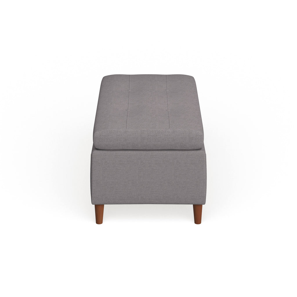 Light Blue Storage Ottoman Bench K6968