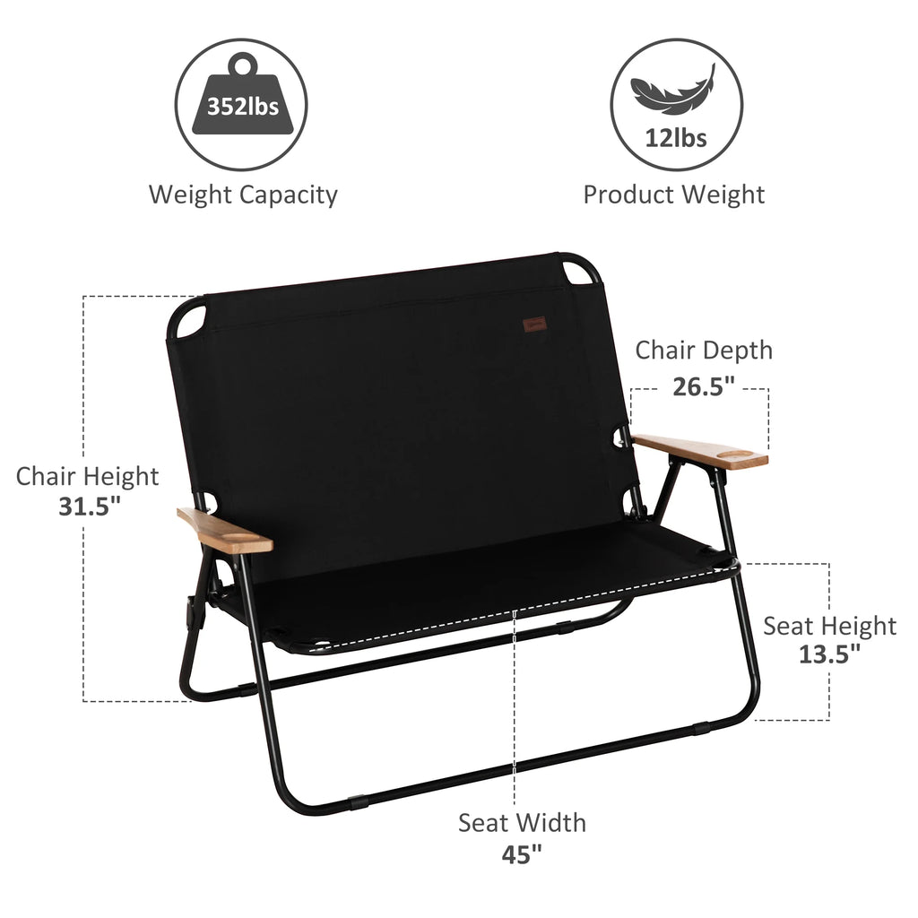 Black Camping Chair X325