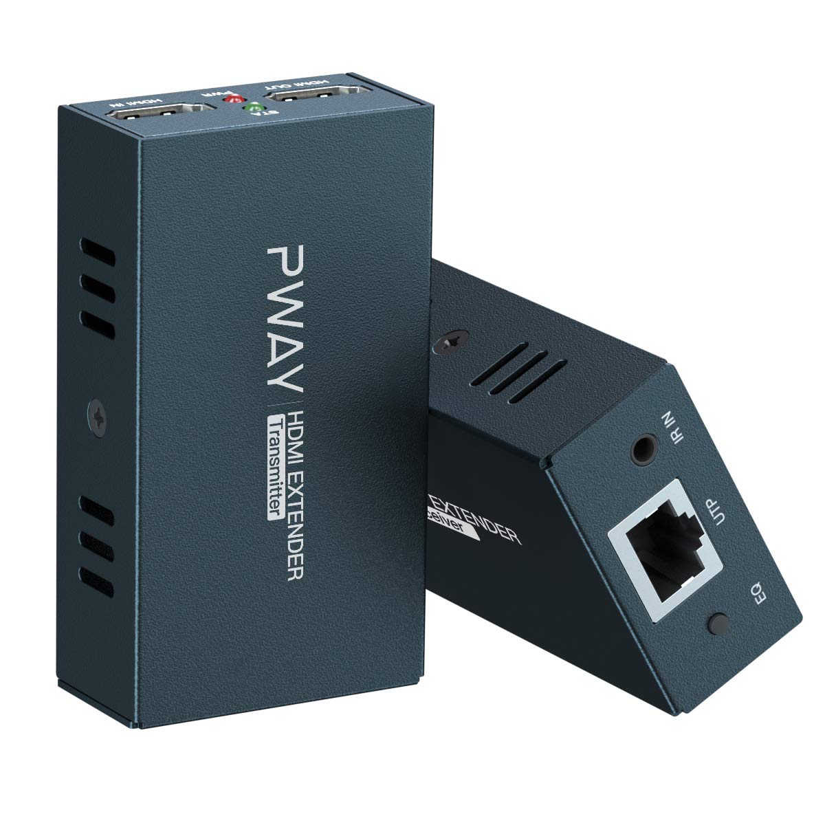 HDMI Extender with IR Over Single Cat5e/6/7 164ft (50m) Full HD 3D 1080P@60Hz with Loop and POC D850405