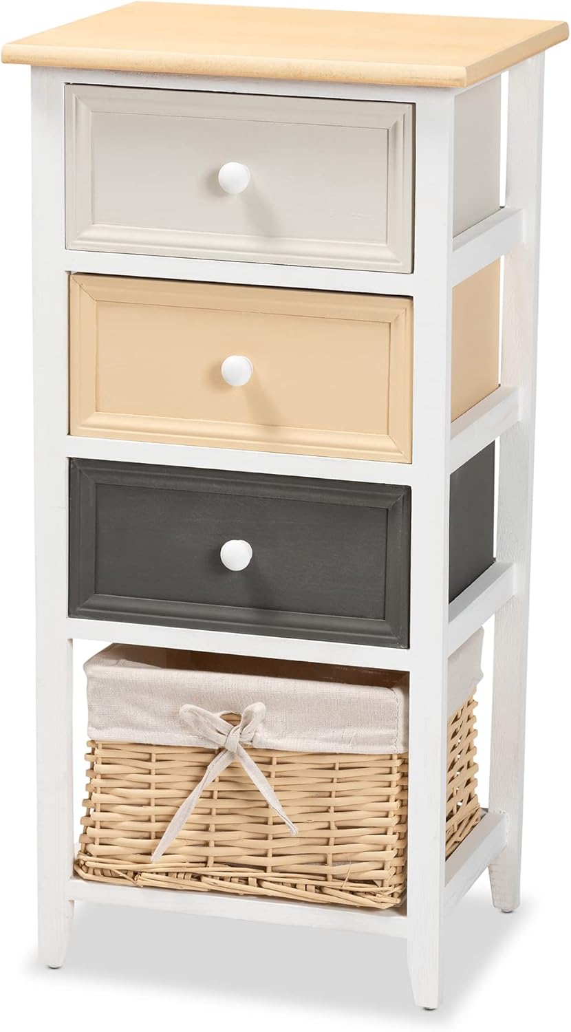 White/Multi-Colored Multipurpose Shelving and Cabinets A891657