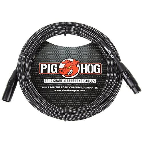 Black White Supercardioid Condenser Microphone with 20ft XLR Mic Cable W139