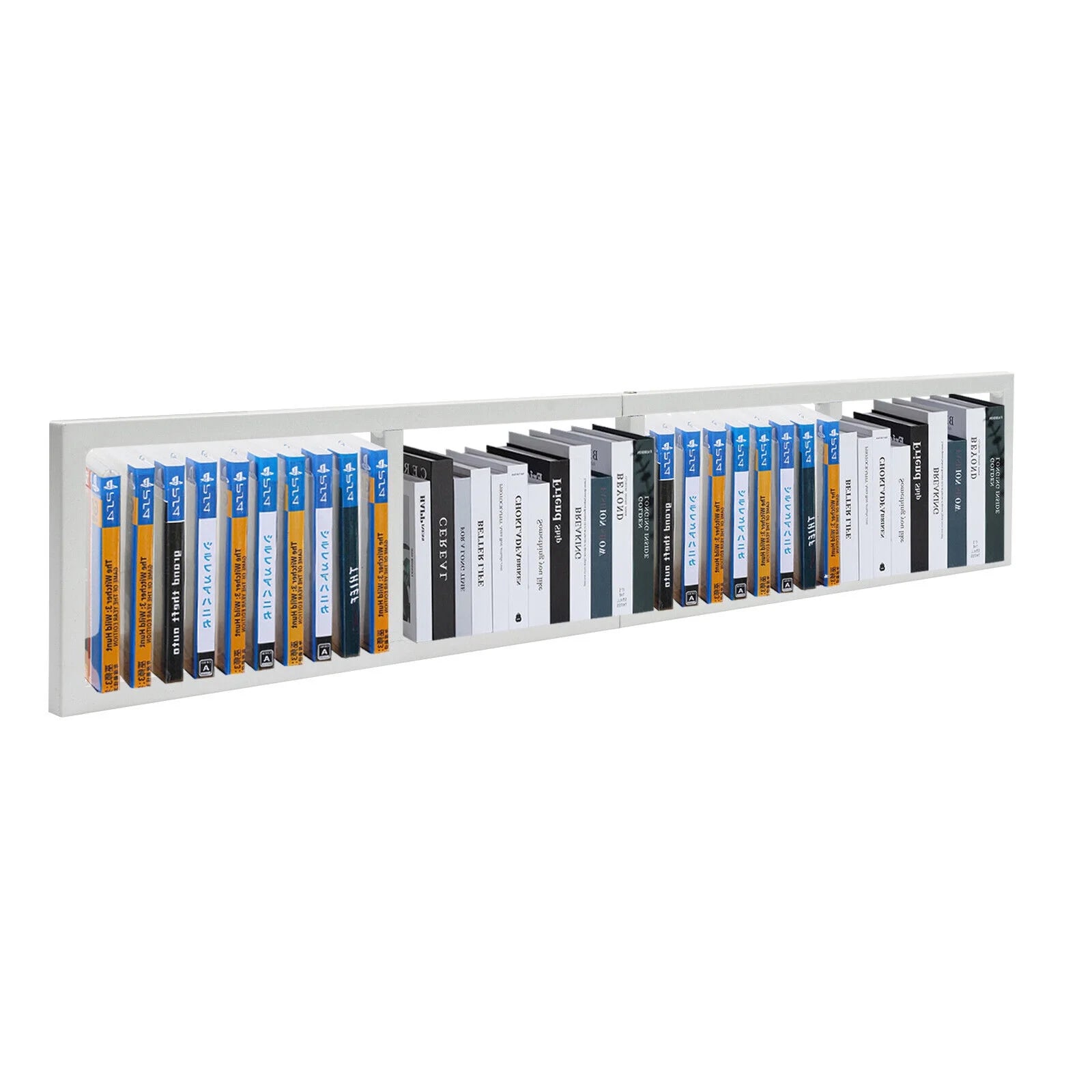 3Pcs White Metal CD DVD Media Storage Rack L172