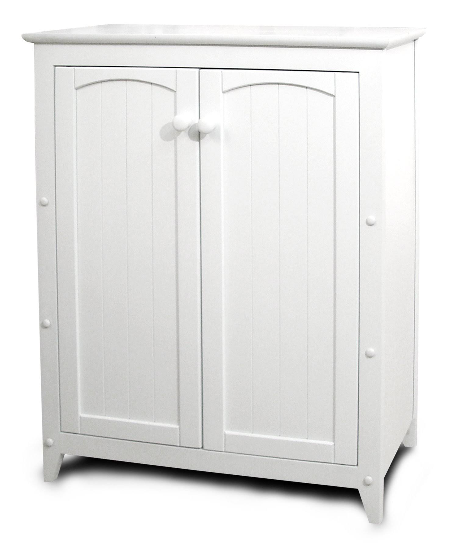 White Double Door Kitchen Cabinet P8314