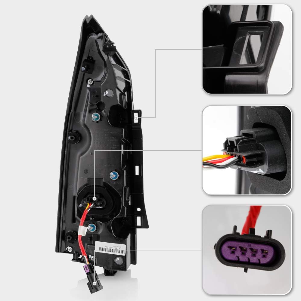 Black Housing LED Tail Lights Assembly O77723