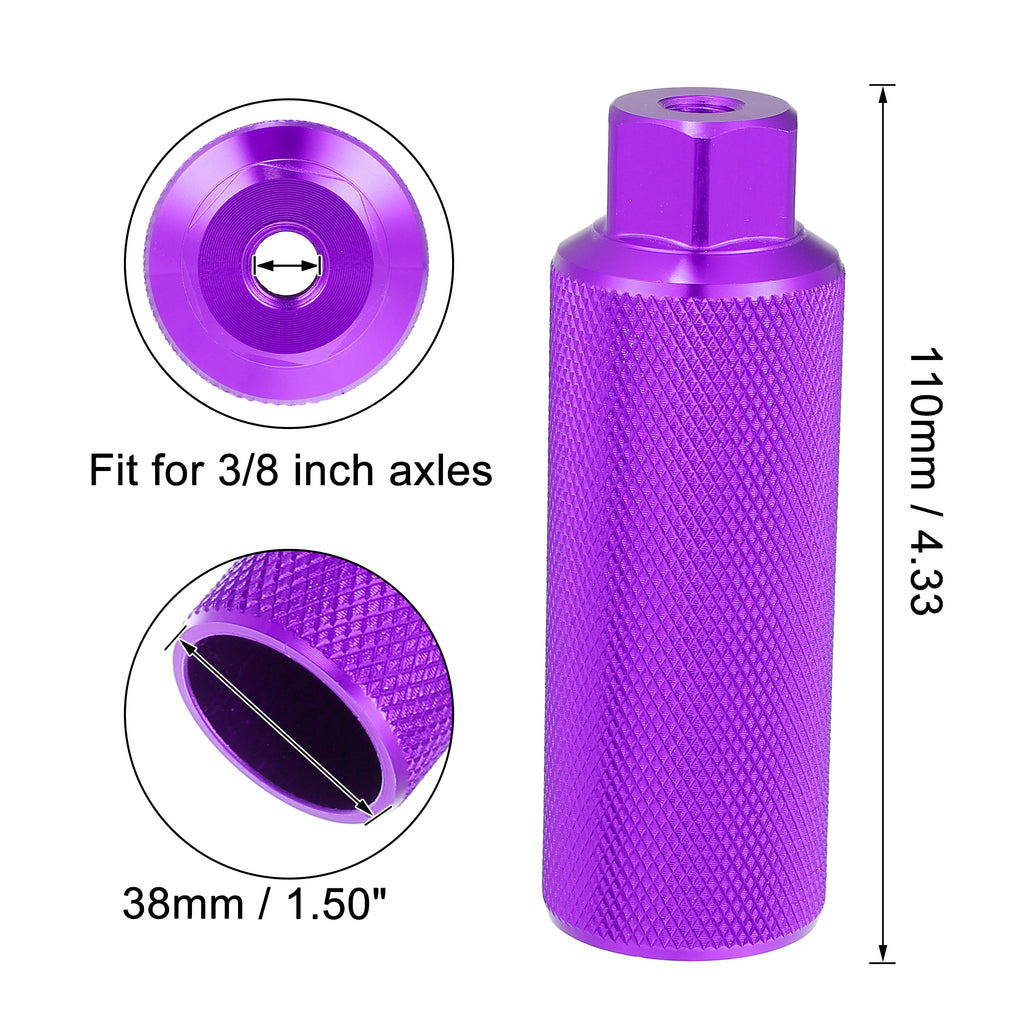 Black Purple Aluminum Alloy Bicycle Footrest Pegs F3018