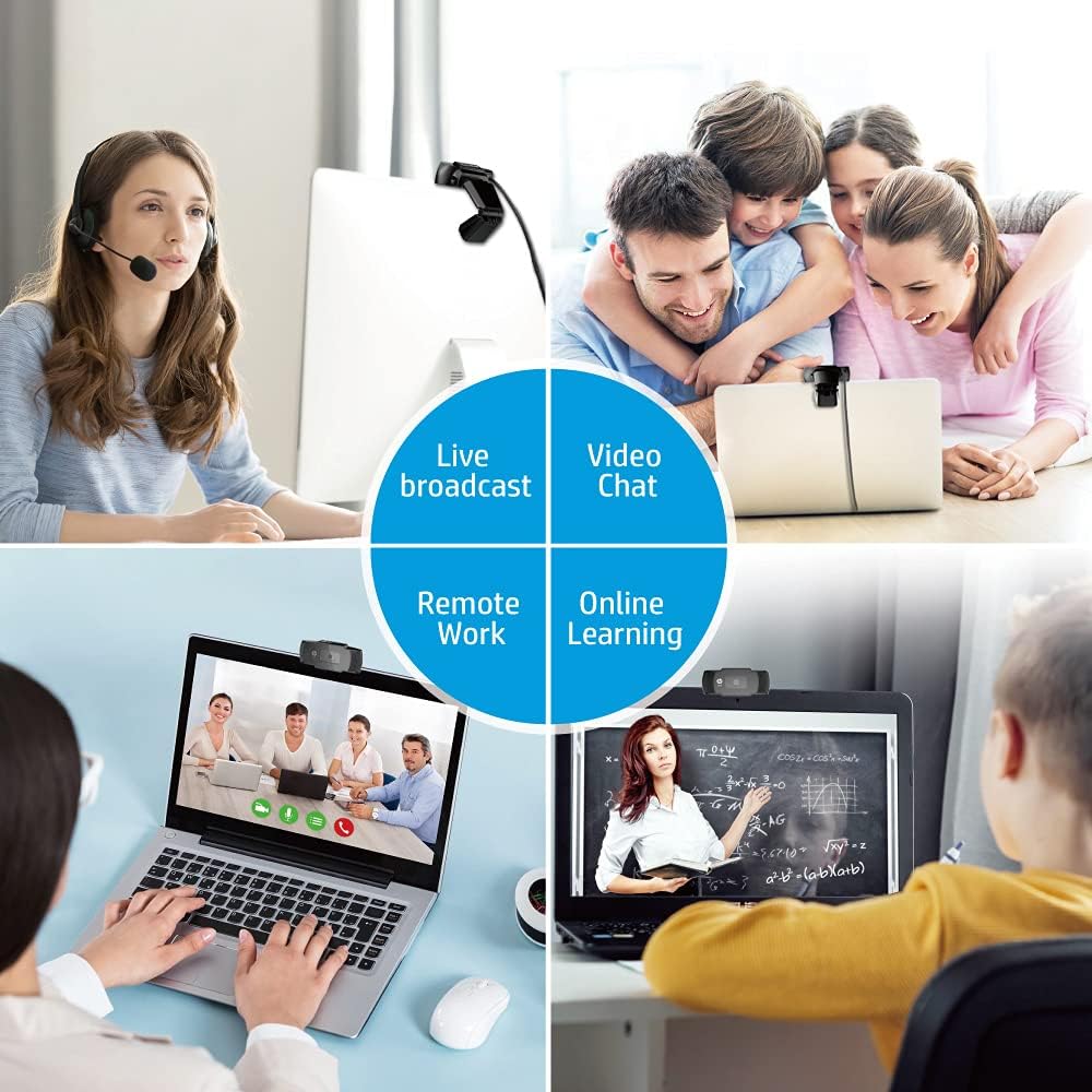 720P HD Webcam with Built-in Microphone Q304877