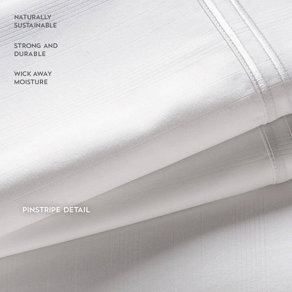 Queen White Bamboo Sheets J7455
